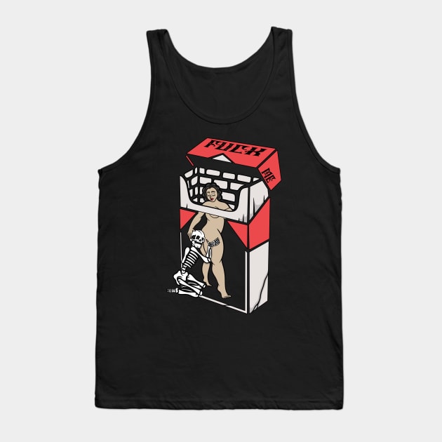 Cigarette woman Tank Top by gggraphicdesignnn